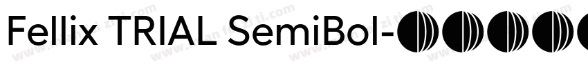 Fellix TRIAL SemiBol字体转换